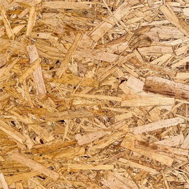 Sıkıştırılmış yonga arka planı. Ahşap zemin. OSB dokusu