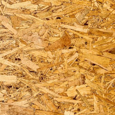 Sıkıştırılmış yonga arka planı. Ahşap zemin. OSB dokusu