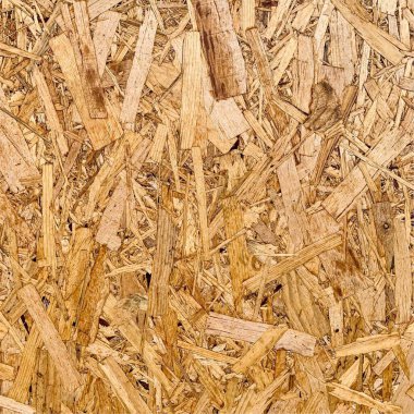 Sıkıştırılmış yonga arka planı. Ahşap zemin. OSB dokusu