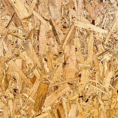 Sıkıştırılmış yonga arka planı. Ahşap zemin. OSB dokusu