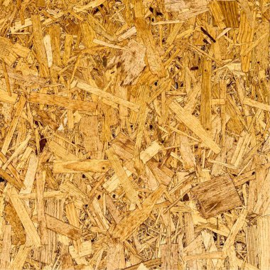 Sıkıştırılmış yonga arka planı. Ahşap zemin. OSB dokusu