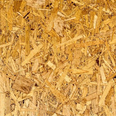 Sıkıştırılmış yonga arka planı. Ahşap zemin. OSB dokusu