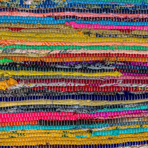 Sfondo Tappeto Tessile Colorato Tessitura Del Tappeto — Foto Stock