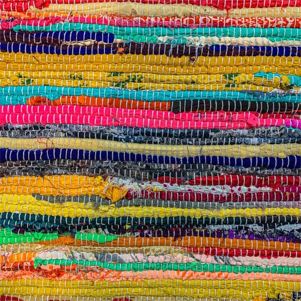 Sfondo Tappeto Tessile Colorato Tessitura Del Tappeto — Foto Stock