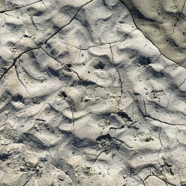 Çatlak yeryüzü arka planı. Toprak yüzeyinde çatlaklar var. Çamur çatlakları.