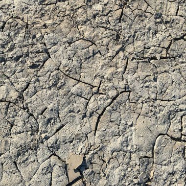 Çatlak yeryüzü arka planı. Toprak yüzeyinde çatlaklar var. Çamur çatlakları.