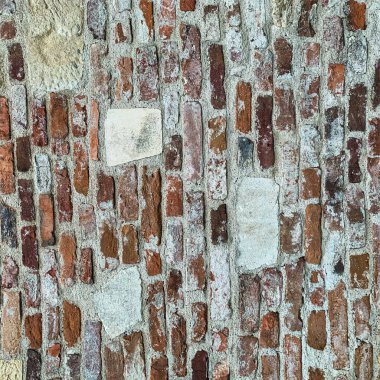 Eski tuğla duvar arka planı. Tuğla duvar dokusu