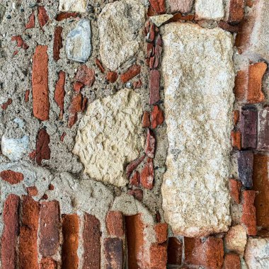 Eski tuğla duvar arka planı. Tuğla duvar dokusu