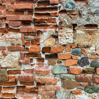 Eski tuğla duvar arka planı. Tuğla duvar dokusu