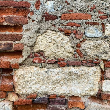 Eski tuğla duvar arka planı. Tuğla duvar dokusu