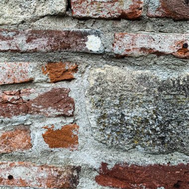 Eski tuğla duvar arka planı. Tuğla duvar dokusu