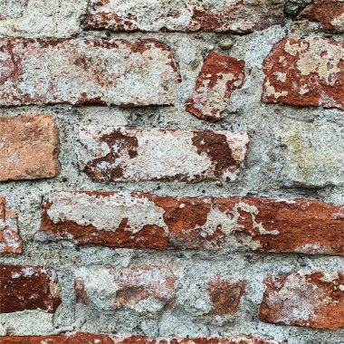 Eski tuğla duvar arka planı. Tuğla duvar dokusu