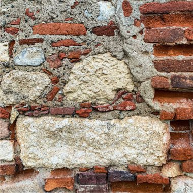 Eski tuğla duvar arka planı. Tuğla duvar dokusu