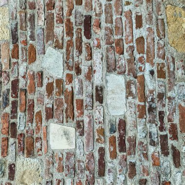 Eski tuğla duvar arka planı. Tuğla duvar dokusu