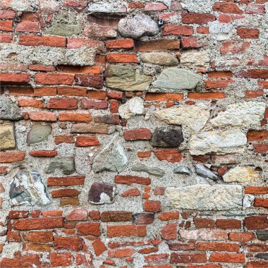 Eski tuğla duvar arka planı. Tuğla duvar dokusu