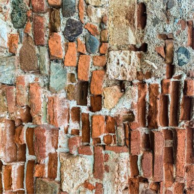 Eski tuğla duvar arka planı. Tuğla duvar dokusu