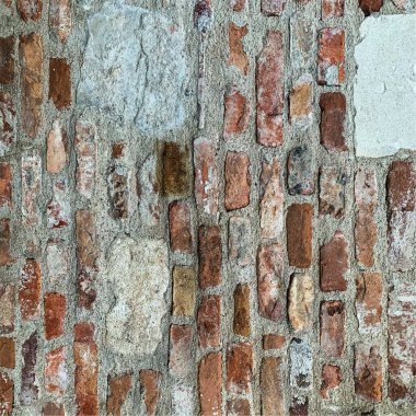 Eski tuğla duvar arka planı. Tuğla duvar dokusu