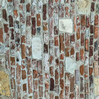 Eski tuğla duvar arka planı. Tuğla duvar dokusu