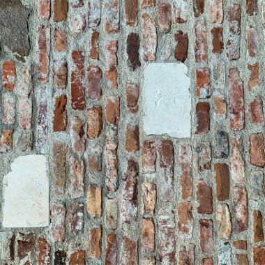 Eski tuğla duvar arka planı. Tuğla duvar dokusu