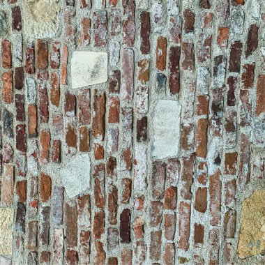 Eski tuğla duvar arka planı. Tuğla duvar dokusu