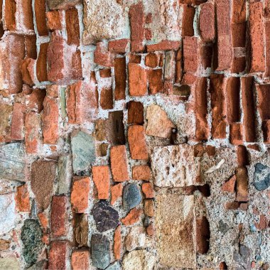 Eski tuğla duvar arka planı. Tuğla duvar dokusu