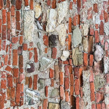 Eski tuğla duvar arka planı. Tuğla duvar dokusu