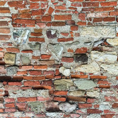 Eski tuğla duvar arka planı. Tuğla duvar dokusu