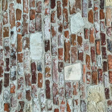 Eski tuğla duvar arka planı. Tuğla duvar dokusu