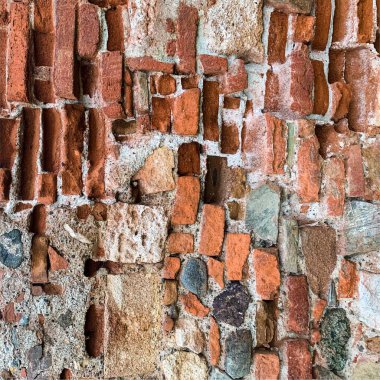 Eski tuğla duvar arka planı. Tuğla duvar dokusu