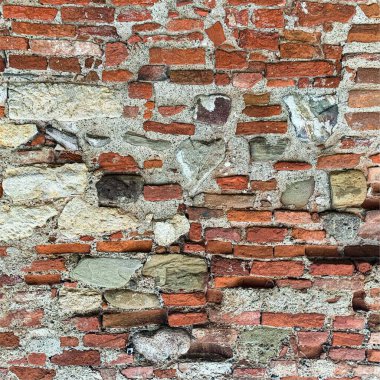 Eski tuğla duvar arka planı. Tuğla duvar dokusu