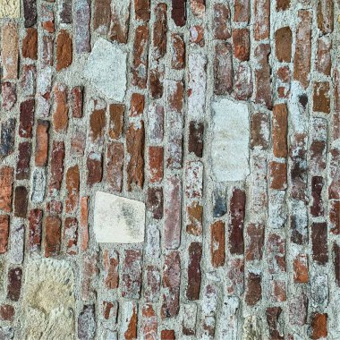 Eski tuğla duvar arka planı. Tuğla duvar dokusu