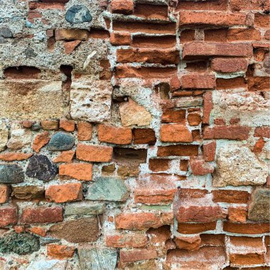 Eski tuğla duvar arka planı. Tuğla duvar dokusu