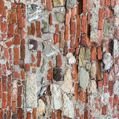 Eski tuğla duvar arka planı. Tuğla duvar dokusu