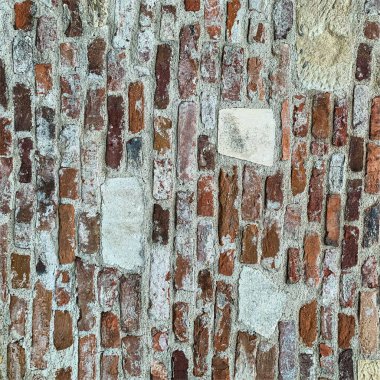 Eski tuğla duvar arka planı. Tuğla duvar dokusu