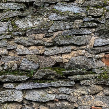 Eski taş duvar arka planı. Taş zemin