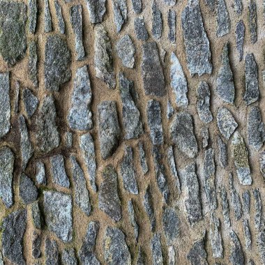 Eski taş duvar arka planı. Taş zemin