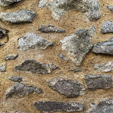 Eski taş duvar arka planı. Taş zemin