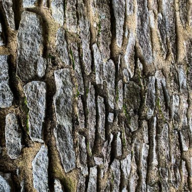 Eski taş duvar arka planı. Taş zemin