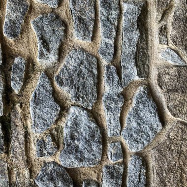 Eski taş duvar arka planı. Taş zemin