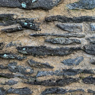 Eski taş duvar arka planı. Taş zemin