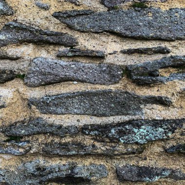 Eski taş duvar arka planı. Taş zemin