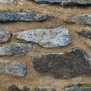 Eski taş duvar arka planı. Taş zemin