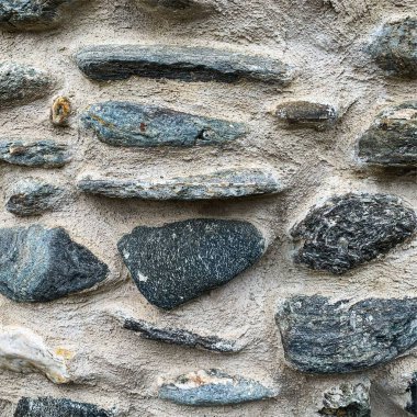 Eski taş duvar arka planı. Taş zemin