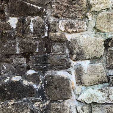Eski taş duvar arka planı. Taş zemin