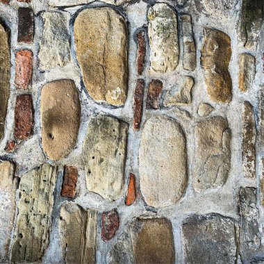 Eski taş duvar arka planı. Taş zemin