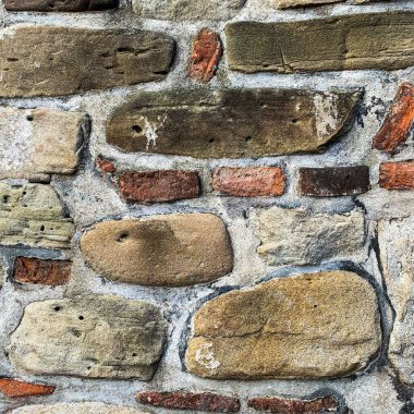 Eski taş duvar arka planı. Taş zemin