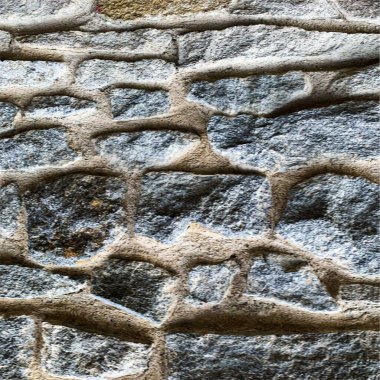 Eski taş duvar arka planı. Taş zemin