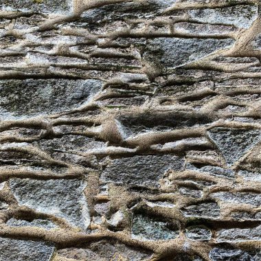 Eski taş duvar arka planı. Taş zemin