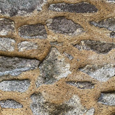 Eski taş duvar arka planı. Taş zemin