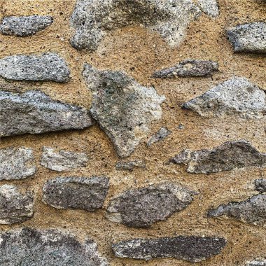 Eski taş duvar arka planı. Taş zemin